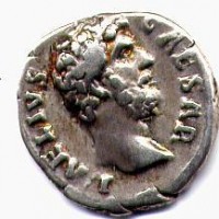 Elio (+138 d.C.): denario "TR POT COSII CONCORD" (RIC#436a)