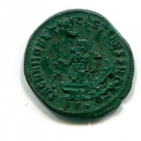 Diocleziano (284-305 d.C.): follis "SACRA MONETA AVGG-ET CAESS" zecca di Ticinum 2,79g (RIC,VI#43A)