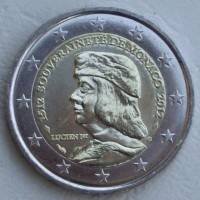 Monaco 2012: 2 euro commemorativo "Cinq siècles de souveraineté", di crescente rarità