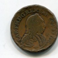 Carlo Emanuele III (1730-1773): 3 cagliaresi 1741 (MIR#967), colpi al bordo