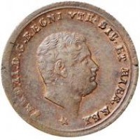 Napoli, Ferdinando II (1830-1859): 1 tornese 1858 (Gigante#301)