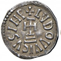 Benevento, Adelchi principe (853-878): denaro (MIR,69#244), grammi 1.15, bella patina. Ex asta Varesi, 38 lotto 352