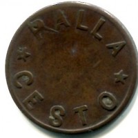 Italia: gettone ingresso "Palla Cesto" 1920/1930