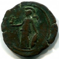 Adriano (117-138 d.C.): dracma (Dattari#1881), zecca di Alessandria in Egitto, gr. 23,37. Diametro 34 mm.
