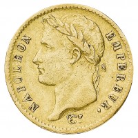 Francia, Napoleone I (1804-1814): 20 franchi 1813-Utrecht (Gadoury#1025)