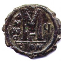 Giustino II (565-578 d.C.): follis, zecca di Costantinopoli (Sear#360)