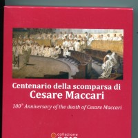 Italia 2019: serie annuale PROOF "Cesare Maccari", 10 pezzi. All'interno c'è l'introvabile 2 euro di Leonardo Proof