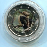 2 euro colorato "Kookaburra"
