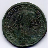Massimiano Ercole (286-310 d.C.): follis "SACRA MONETA AVGG" zecca di Aquileia, coniato quando era cesare (R.I.C.,VI#35b)
