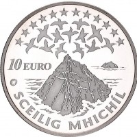 Irlanda: 20 euro (1.24/au999), + 10 euro (28.28/ag925) "Sceiling Mhichil", nell'astuccio originale