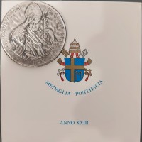 Giovanni Paolo II (1978-2005): medaglia annuale 2001-XXIII, opus: Gino Giannetti, mm 44, grammi 40