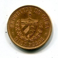 Cuba: 10 pesos 1916 (KM#20)
