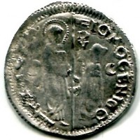 Venezia, Giovanni Mocenigo (1478-1485): marcello o 1/2 lira, sigle P-C (Paolucci#3), gr. 3,22
