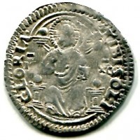 Venezia, Giovanni Mocenigo (1478-1485): marcello o 1/2 lira, sigle P-C (Paolucci#3), gr. 3,22
