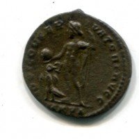 Costantino I (306-337 d.C.): follis "IOVI CONSERVATORI AVGG" zecca di Cizico (RIC#80), gr.5,16
