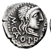 Porcia, Q. Porcius Cato (47-46 a.C.): quinario zecca africana (Crawford#462/2), grammi 2.03