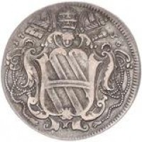 Roma, Clemente XII (1730-1740): testone 1736 (Muntoni#27)