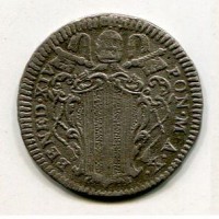 Roma, Benedetto XIV (1740-1758): carlino 1749 (Muntoni#156), gr.2,23