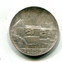 Norvegia, Olav V (1957-1991): 200 kroner 1980 "35° Anniversario Liberazione" (KM#425)
