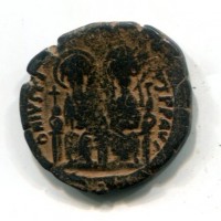 Giustino II (565-578 d. C): follis con Sophia, zecca di Costantinopoli  (Sear#360), gr.13,72