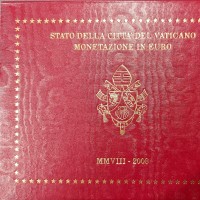 Vaticano 2008: serie euro 8 pezzi in confezione originale zecca