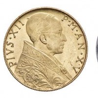 Vaticano, Pio XII (1939-1958): divisionale con oro 1953-XV (Gigante#249a)