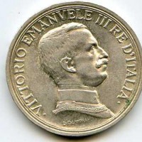 Vittorio Emanuele III (1900-1943): 2 lire 1915 "Quadriga Briosa" (Gigante#102)