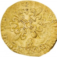 Francia, Francesco I (1515-1547): scudo d'oro "au soleil", zecca di Poitiers (Duplessy#775), grammi 3,32