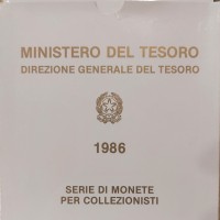 Repubblica Italiana: serie annuale PROOF 1986