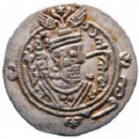 Tabaristan, Khurshid (740-761 d.C.): hemidrachm (Malek,32#1-4; Album#52), grammi 1,93