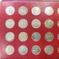 Italia anni '70, SHELL: serie completa dei 20 gettoni-medaglia "Pionieri del Volo" che venivano regalati quando si faceva il pieno di carburante. Nel cartoncino originale. Curioso insieme sempre più raro a trovarsi