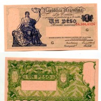 Argentina: 1 peso (1935) (Pick#251q)
