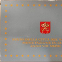 Vaticano 2012: serie euro PROOF 9 pezzi (con medaglia d'argento), in confezione originale zecca