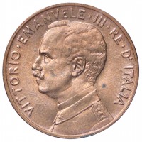 Vittorio Emanuele III (1900-1943): 5 cent. 1918 "Italia su prora" (Gigante#262), macchiolina