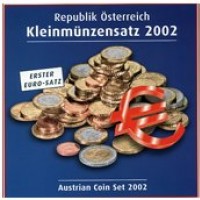 Austria 2002: serie euro, in confezione originale zecca