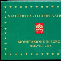 Vaticano 2018: divisionale FS di 8 pezzi più il 20 euro in argento