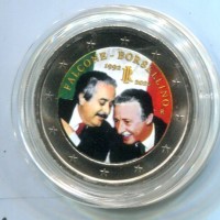 2 euro colorato "Falcone-Borsellino"
