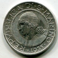 San Marino: 5 lire 1935 (Gigante#21)