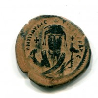 Maurizio Tiberio (582-602 d.C.): follis, zecca di Costantinopoli, anno 20° (Sear#495)