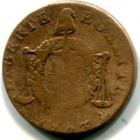 Francia, Convention (1792-1795): 1/2 soldo "A' La Balance" 1793 (Gadoury#10)
