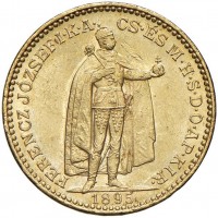 Ungheria, Francesco Giuseppe (1848-1916): 20 korona 1895 (KM#486)