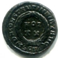 Costantino I (306-337 d.C.): follis "DN CONSTANTINI MAX AVG" zecca di Tessalonica (RIC#101)
