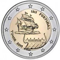 Portogallo 2015: 2 euro commemorativi "500° primi contatti con Timor"