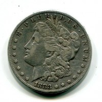 USA: 1 dollaro 1883-S "Morgan", colpi al bordo
