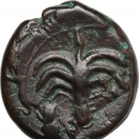 Sardo-Puniche (350-300 a.C.): bronzo (Lulliri, tav.1#1), grammi 4.67, mm 17