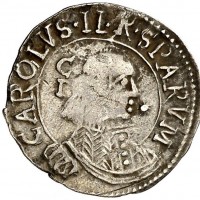 Cagliari, Carlo II di Spagna (1665-1700): 1 reale 1689 (MIR,220#88/1, CNI#46), grammi 1.92. Debolezza centrale del conio