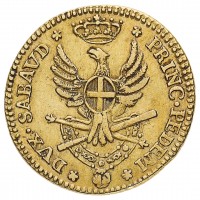 Vittorio Amedeo III (1773-1796): doppia 1787 (MIR#982b; C.N.I. I/423#85; Simonetti#4/2; Montenegro#295), grammi 9,09