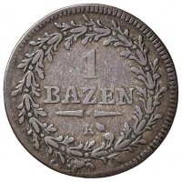 Svizzera, San Gallo: 1 batzen 1815 (HMZ,2#916j), grammi 2.32