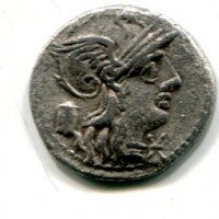 Marcia, M. Marcius (134 a.C.): denario (Crawford#245/1d)
