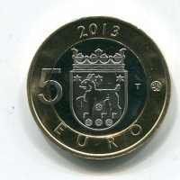 Finlandia 2013: 5 euro "TAVASTIA"